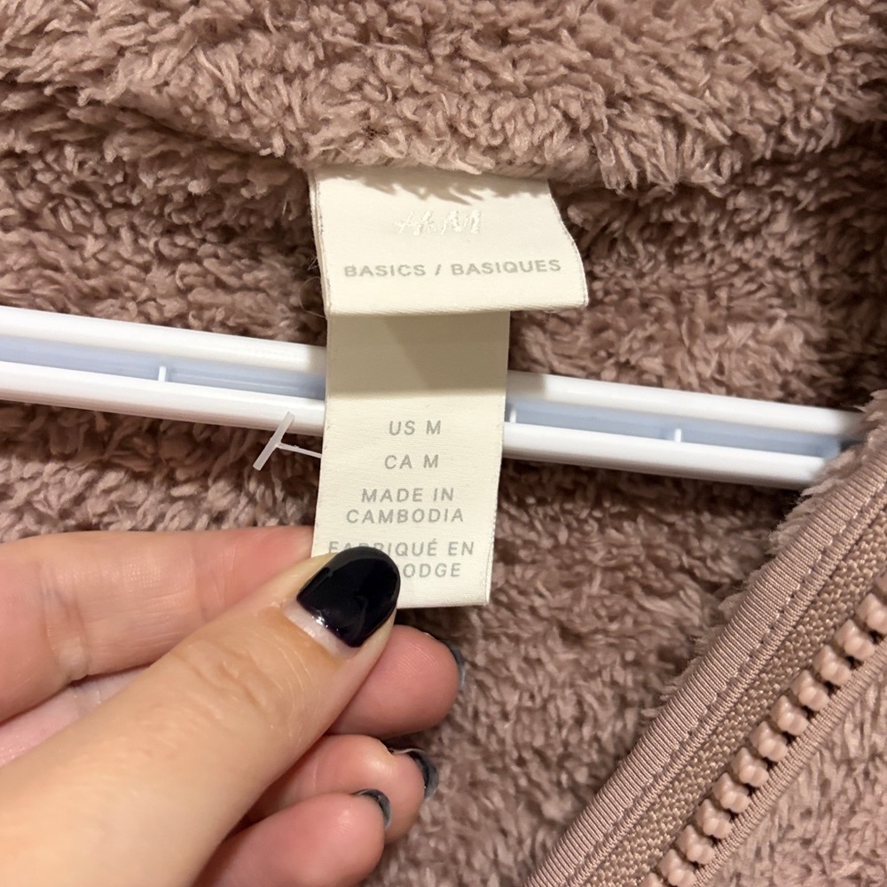 H&M Dusty Pink Fleece sweater - Picture 3 of 4